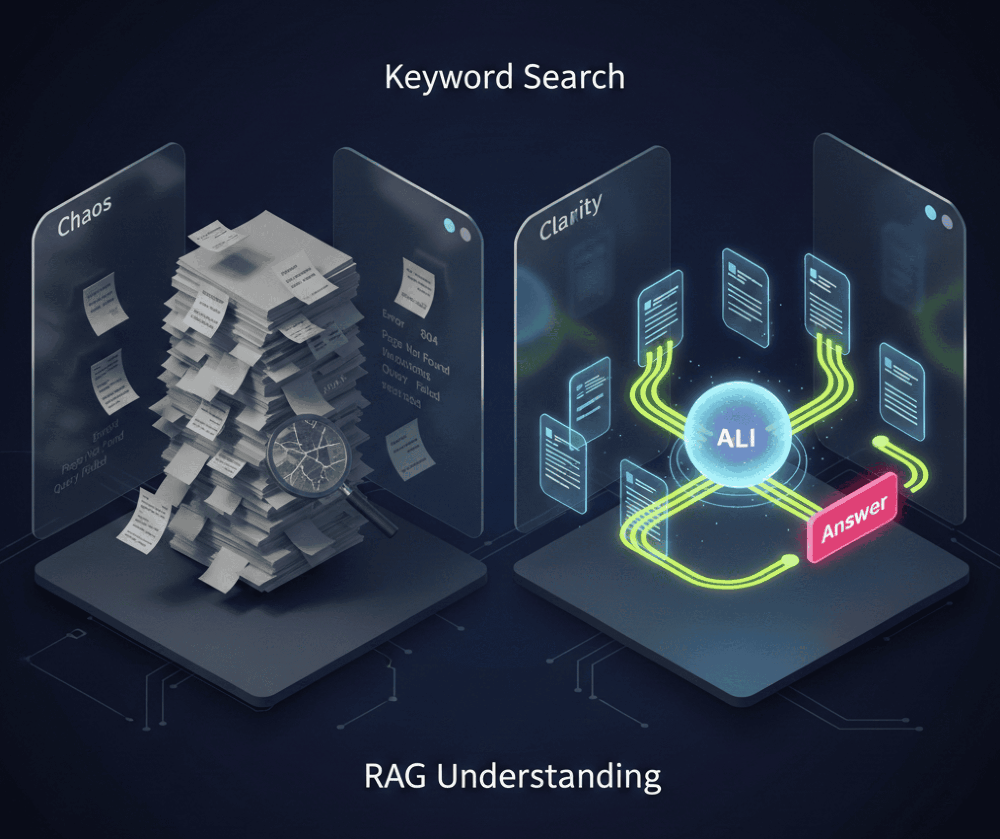 RAG vs Traditional Search Comparison