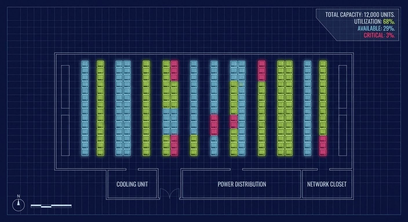 Data Center Capacity Floor Plan