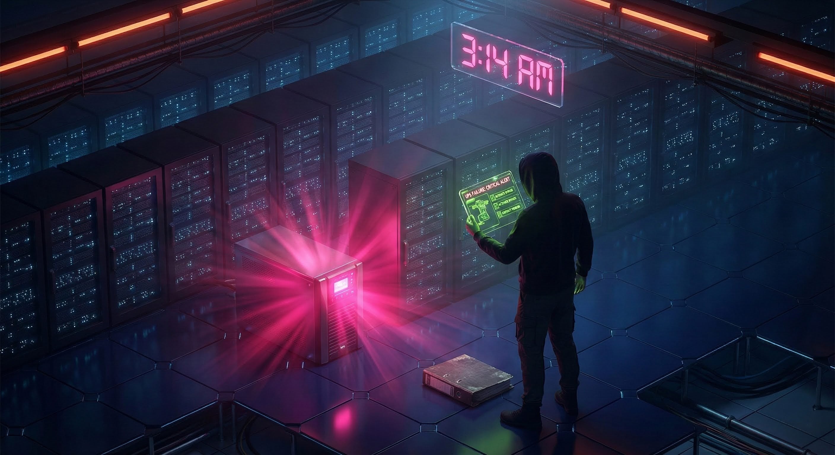 RAG for Emergency Response - A lone technician facing a 3AM data center alarm with AI-powered guidance